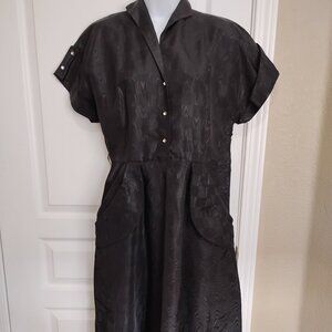 Vintage 1950's 60's Mode O Day Dress Size L?  BEAUTIFUL! See description